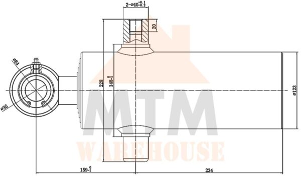 12V DC Hydraulic Tipper Kit Power Pack Unit 10L Tank 5 Stage Ram Cylinder 5000Kg - Image 5