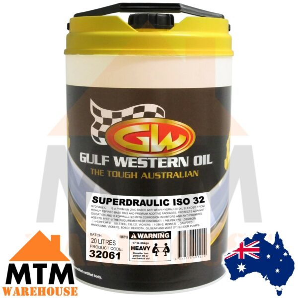 Gulf Western Superdraulic Hydraulic Oil ISO 32, 46, 68 - Image 2