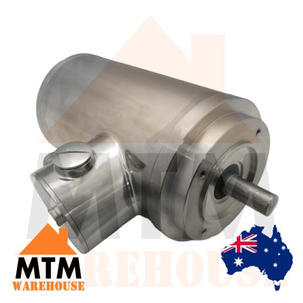 Stallion Stainless Steel SS Electric Motor 3Ph Washdown TENV IP69K 0.18kW 0.25HP 1400 RPM 4 Pole - Image 3