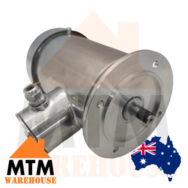 Stallion Stainless Steel SS Electric Motor 3Ph Washdown TEFC IP69K 0.72kW 1HP 1400 RPM 4 Pole - Image 2