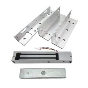 12VDC Electric Magnetic Lock for Swing Gates Doors 280kg, Waterproof suited for Outdoor and Indoor with ZL Mounting Brackets